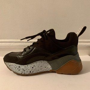 STELLA MCCARTNEY Black & Grey Ecylpse Sneaker